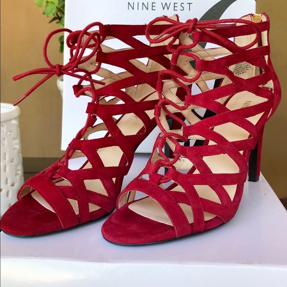 nine west caged heels
